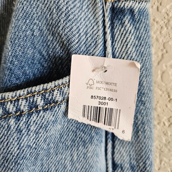 Banana Republic Woman Size 12 High Waist Barrel Fit Jeans NWT Medium Wash Modern - Picture 6 of 6